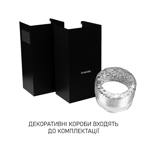 Фото - Витяжка декоративна Minola HVS 6612 BL 1000 LED