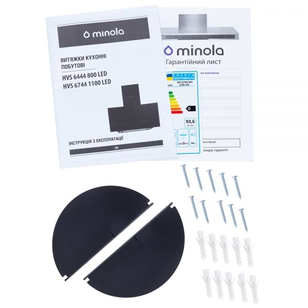Фото - Витяжка декоративна Minola HVS 6744 WH 1100 LED