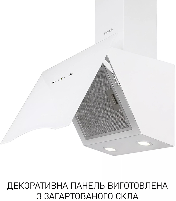 Фото - Вытяжка декоративная Minola HVS 6812 WH 1200 LED