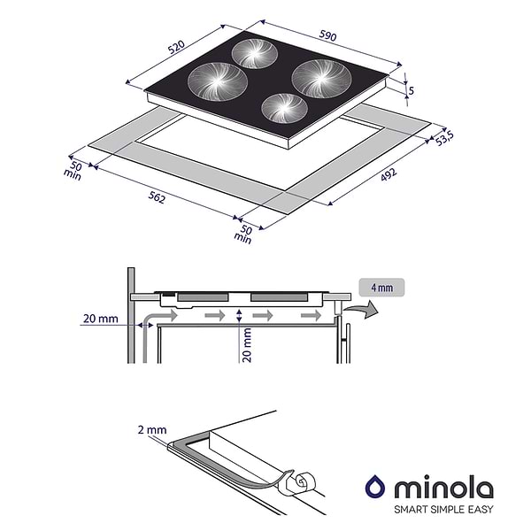 Фото - Варочная панель электрическая Minola MVH 6033 GBL