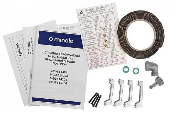 Фото - Варильна поверхня газова Minola MGG 614204 WH