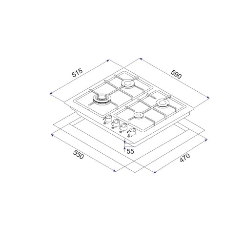Фото - Варочная панель газовая Minola MGM 61215 I