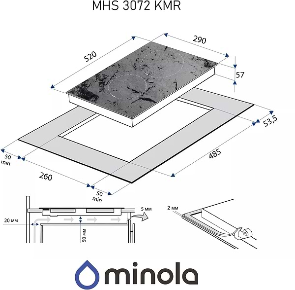 Фото - Варочная панель электрическая Minola MHS 3072 KMR