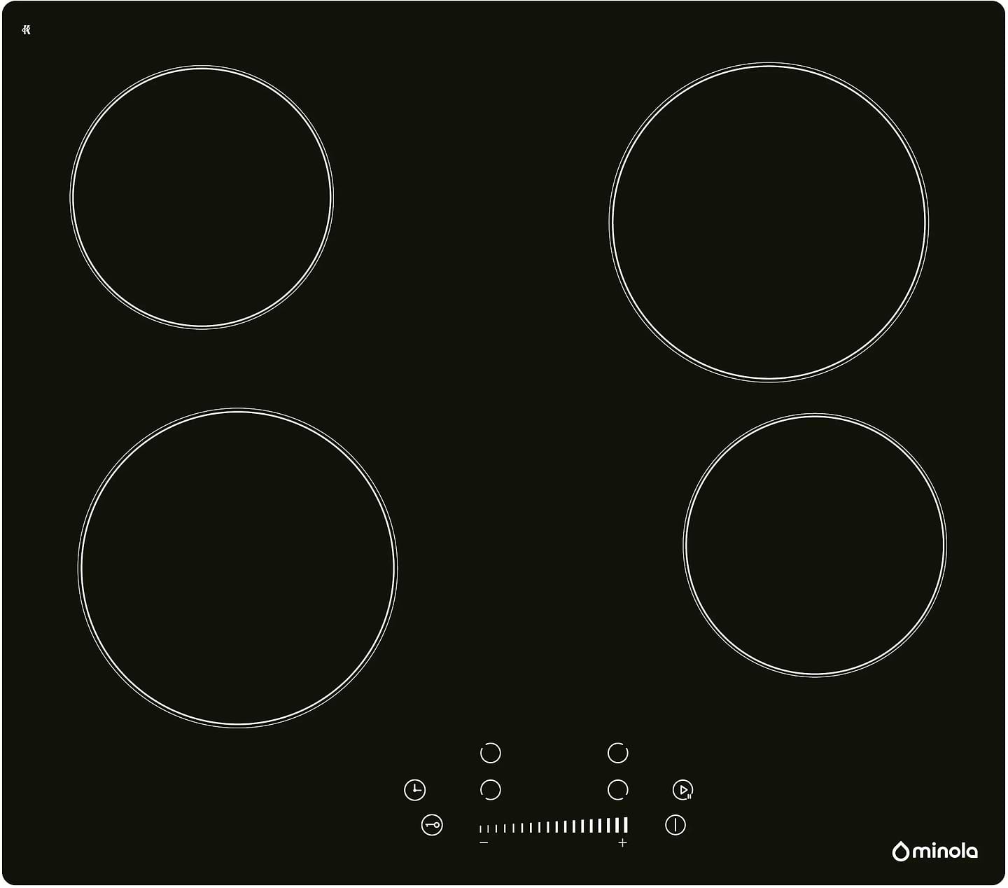 Купить Варочная панель электрическая Minola MHS 6074 TBL - Фото 1 Варочная панель электрическая Minola MHS 6074 TBL - Фото 1