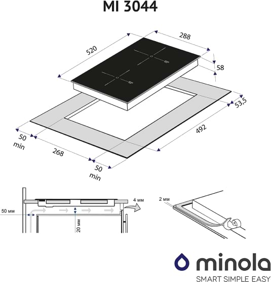Фото - Варочная панель электрическая Minola MI 3044 GW