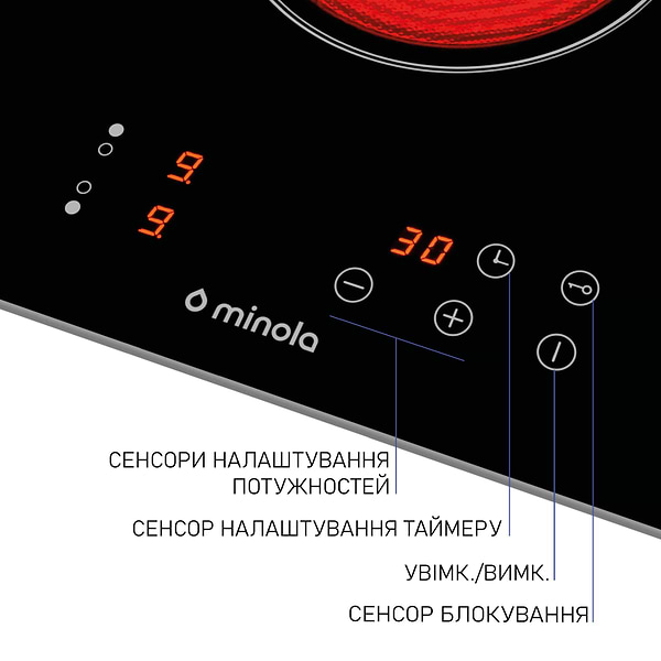 Фото - Варильна поверхня Domino Minola MVH 3034 KBL