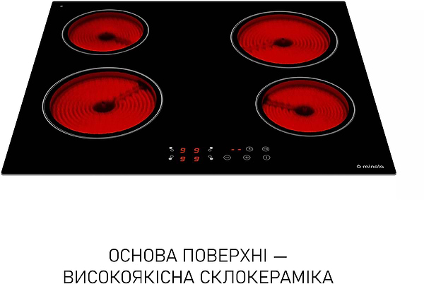Фото - Варильна поверхня електрична Minola MVH 6034 KBL