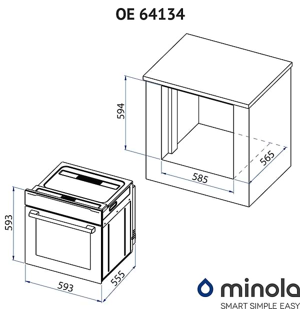 Фото - Духовой шкаф электрический Minola OE 64134 IVORY