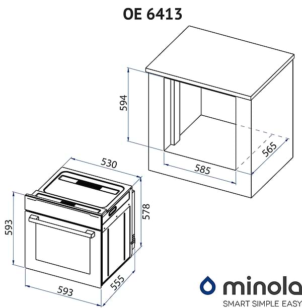Фото - Духовой шкаф электрический Minola OE 6413 BLACK