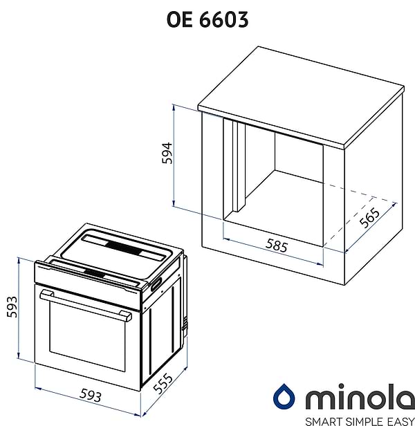 Фото - Духовой шкаф электрический Minola OE 6603 BL
