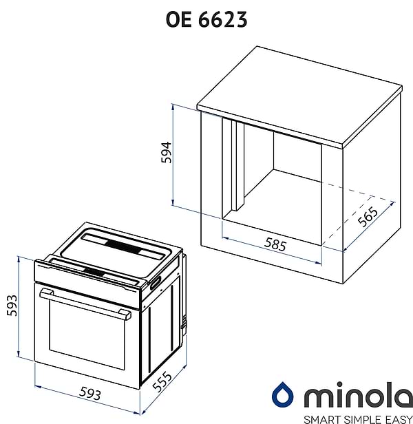 Фото - Духовой шкаф электрический Minola OE 6623 WH