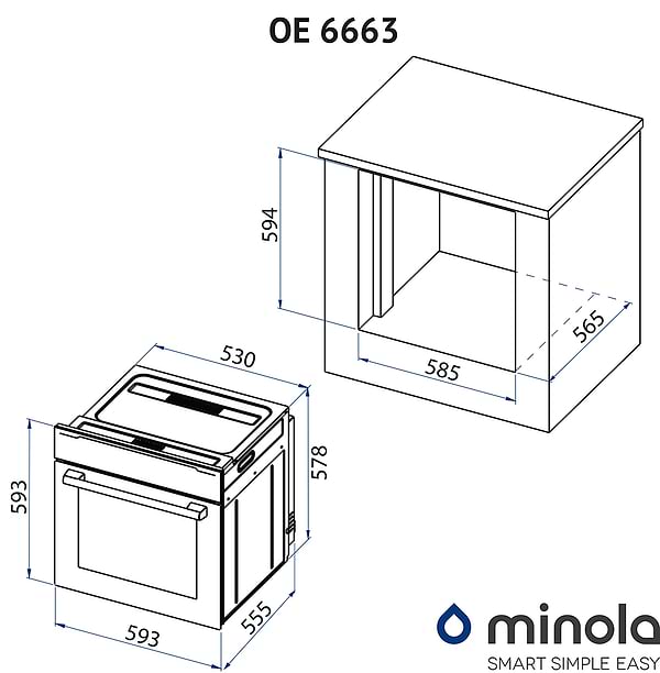 Фото - Духовой шкаф электрический Minola OE 6663 WH
