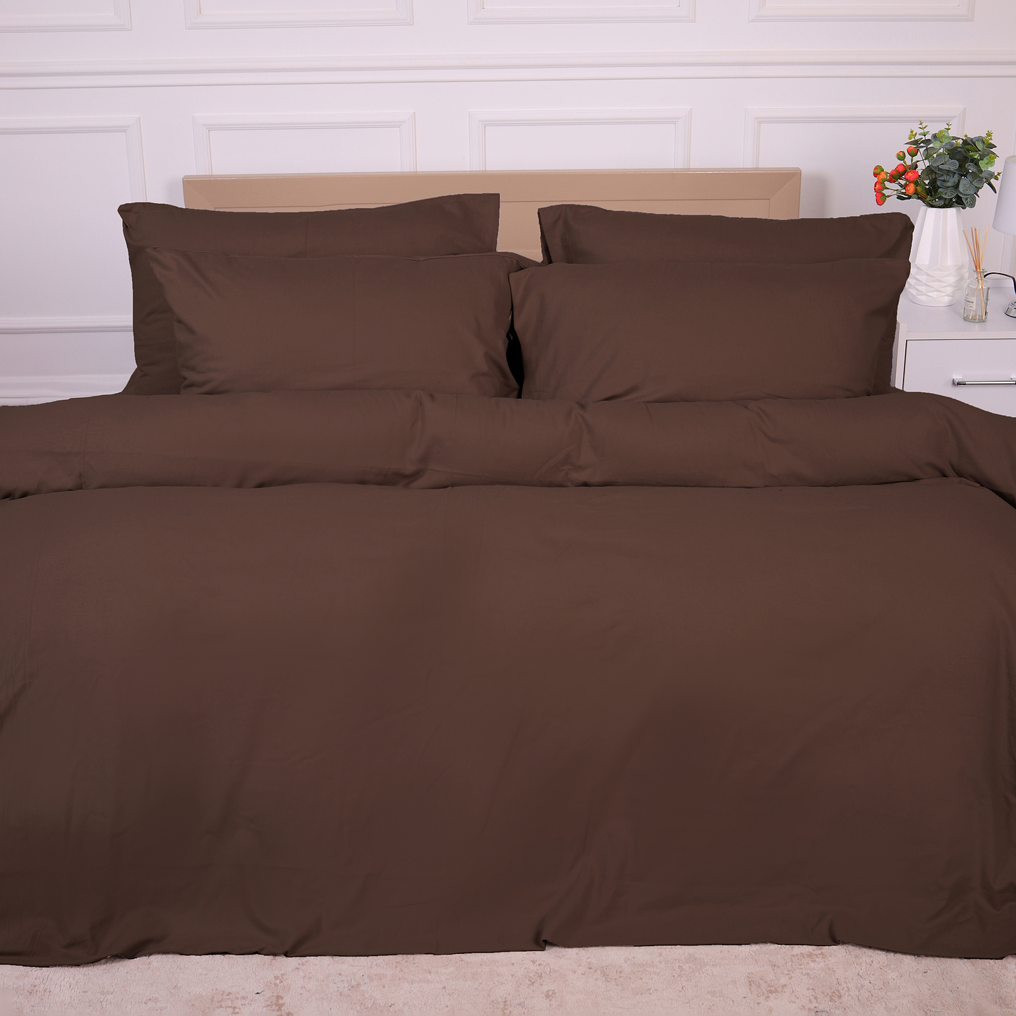 Комплект постельного белья MirSon 003 Brown 220х240 (2200009648724)