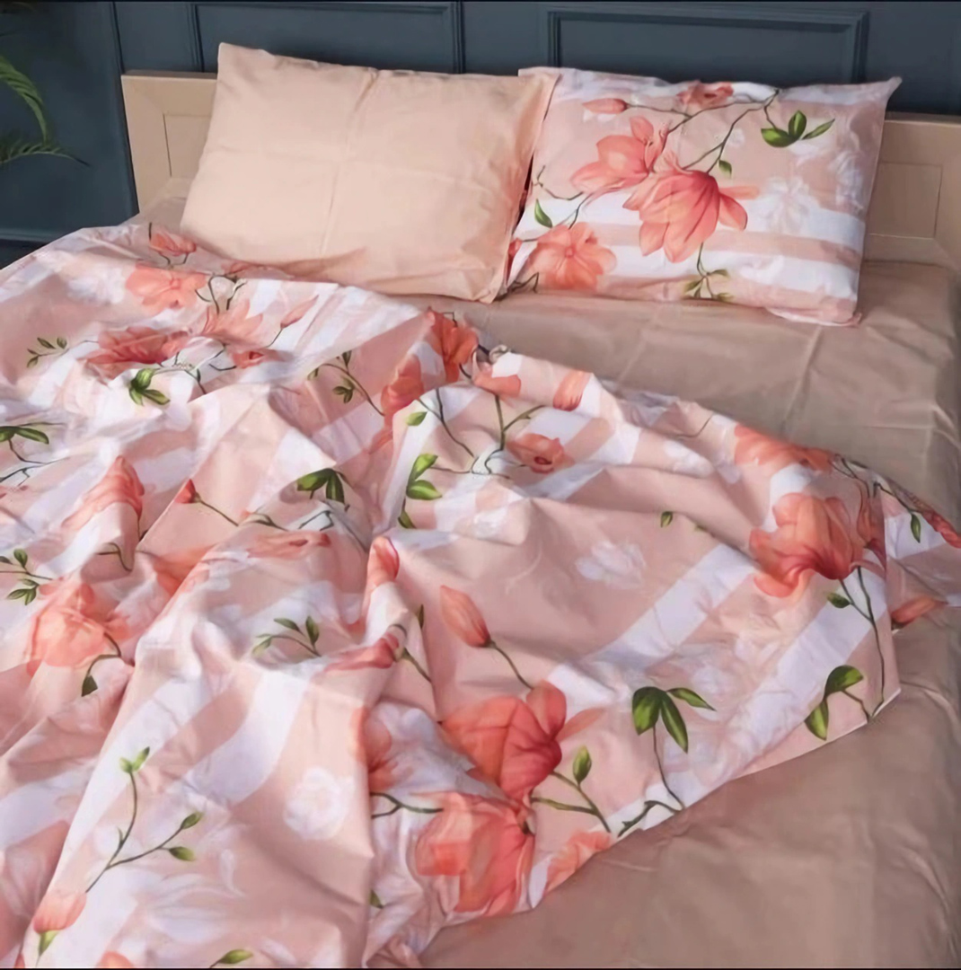Комплект постільної білизни MirSon 175х210 см 17-0728 Peach Mist Бязь (2200010772630)