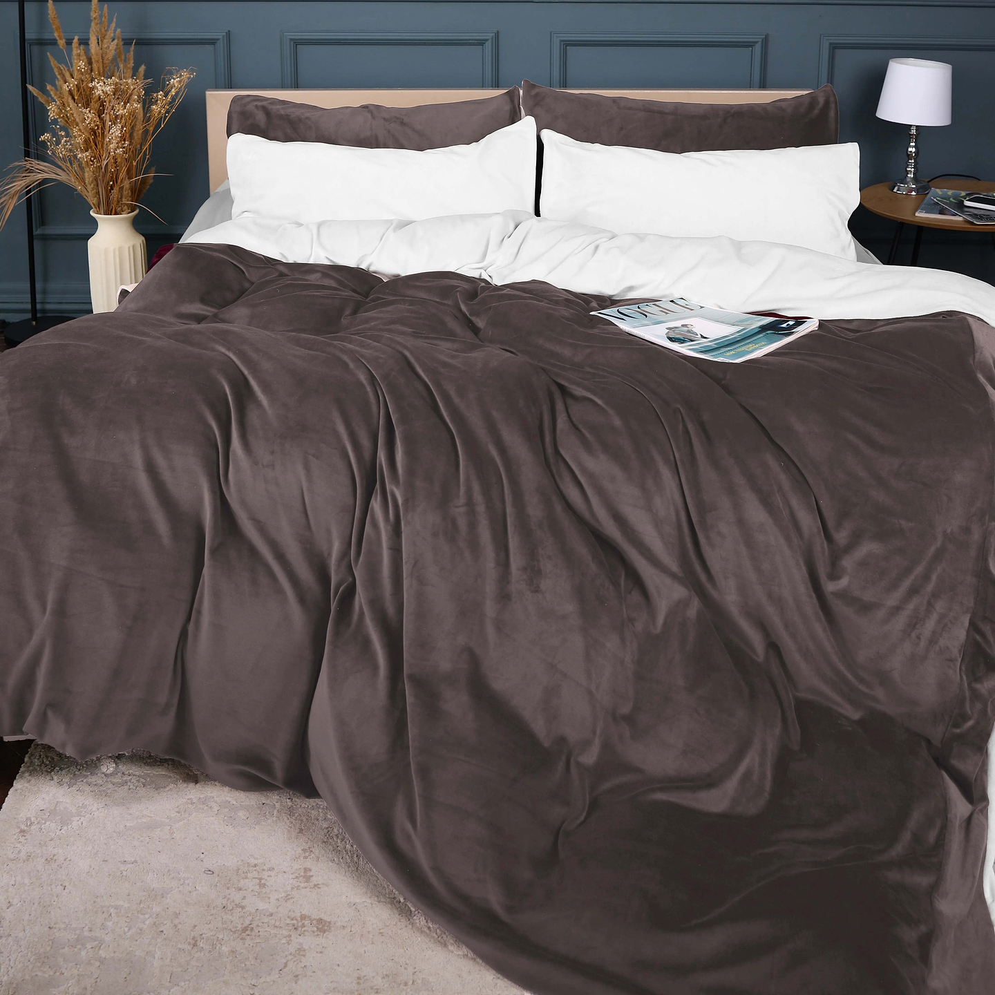 Комплект постільної білизни MirSon Велюр Winter Frost 28-0001 + 28-0005 Snowdrop Velvet 2х160х220 (2200004004266)