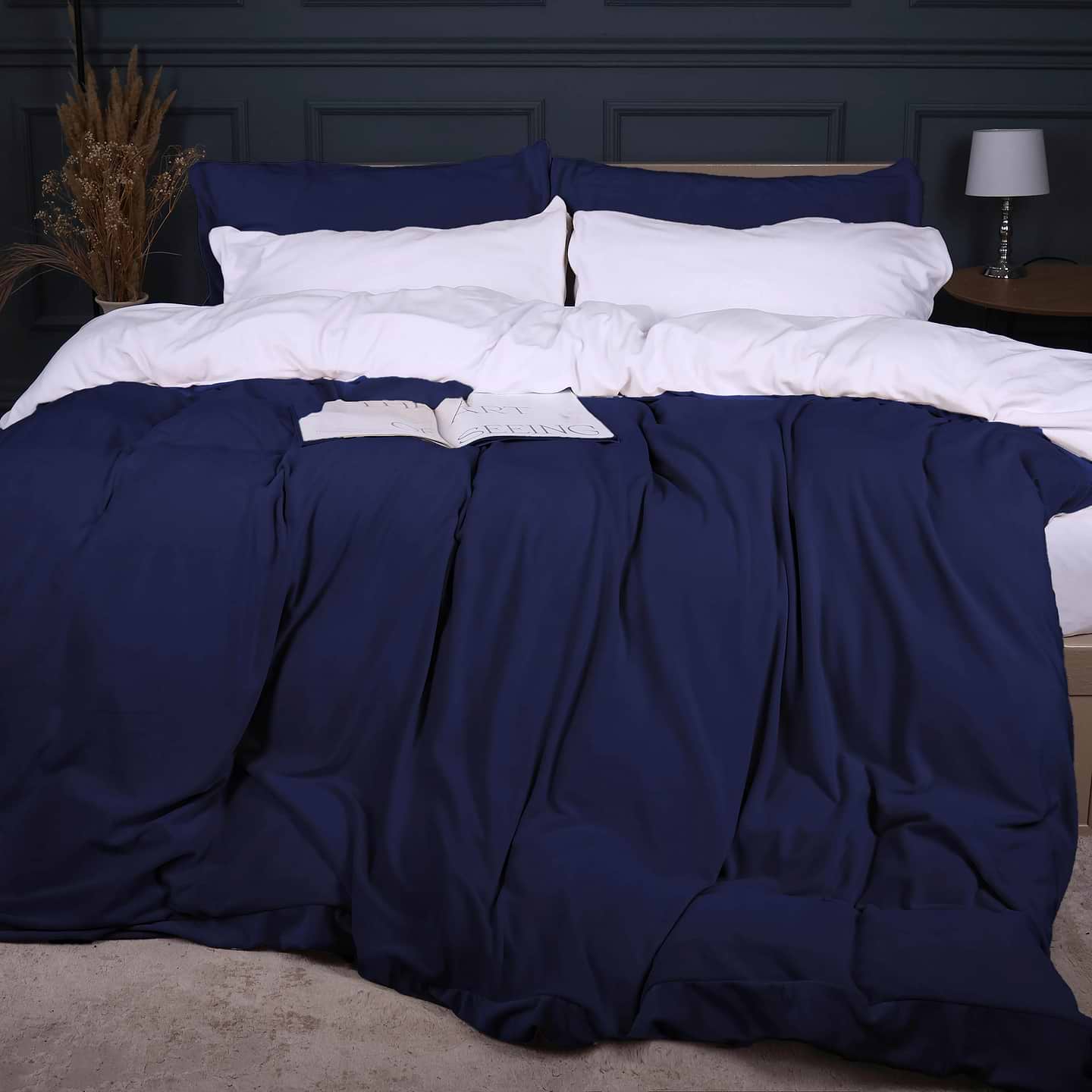 Комплект постільної білизни MirSon Велюр Winter Frost 28-0001 + 28-0006 Bellflower Velvet 2х160х220 (2200004004662)