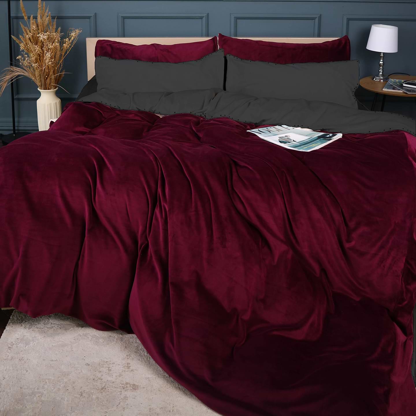 Комплект постільної білизни MirSon Велюр Winter Frost 28-0003 + 28-0002 Protea Velvet 2х160х220 (2200004005867)
