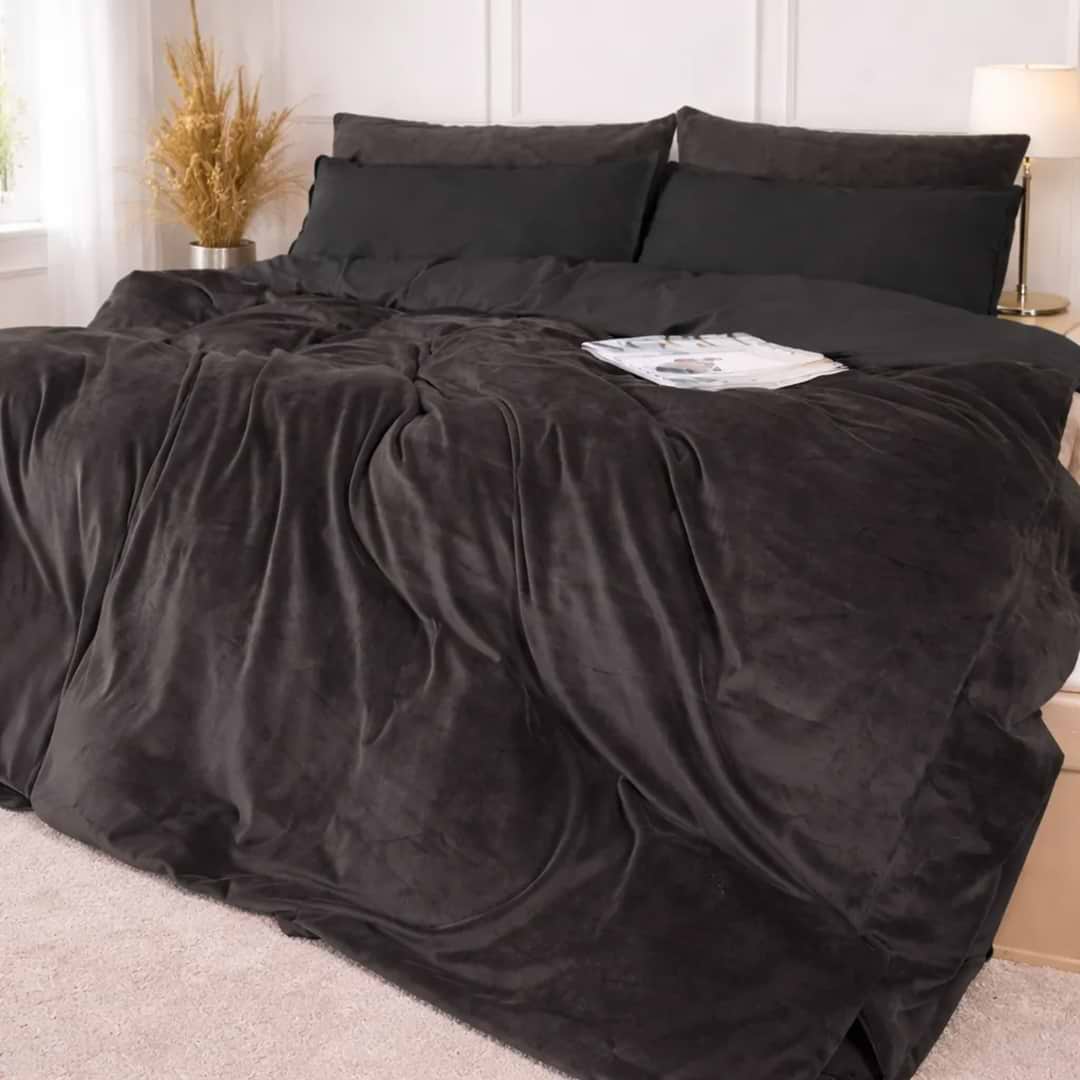 Комплект постільної білизни MirSon Велюр Winter Frost 28-0005 + 28-0003 Anemone Velvet 2х160х220 (2200004009063)