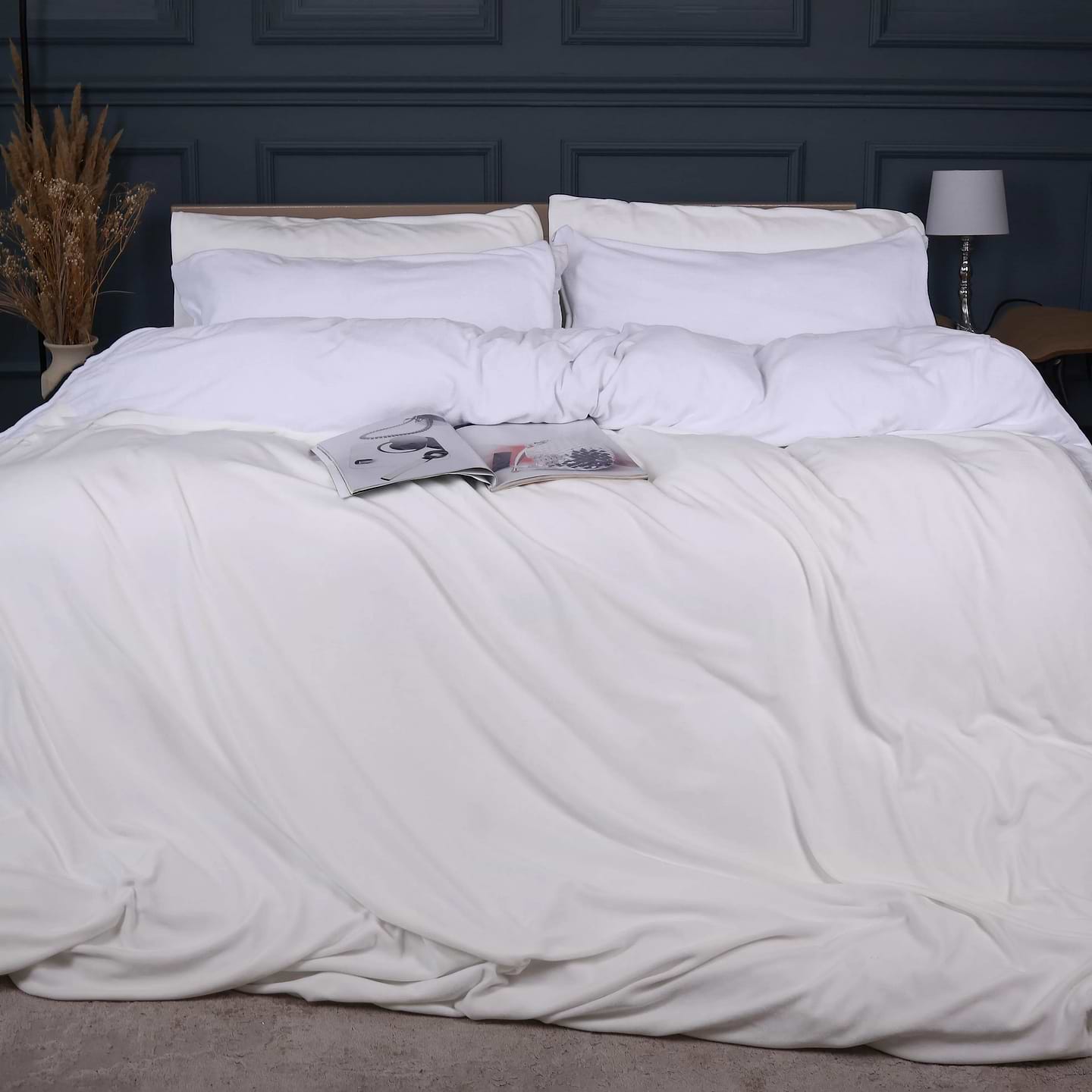 Комплект постільної білизни MirSon Велюр Winter Terry 28-0008 Cyrtanthus 2х160х220 (2200004011684)
