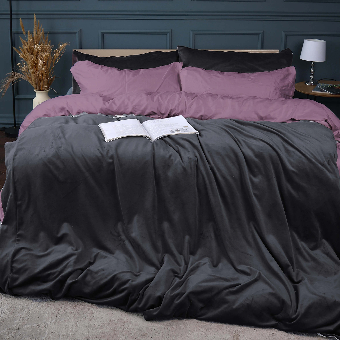 Комплект постільної білизни MirSon Велюр Winter Delicate 28-0094 Clematide 2х160х220 (2200004046051)