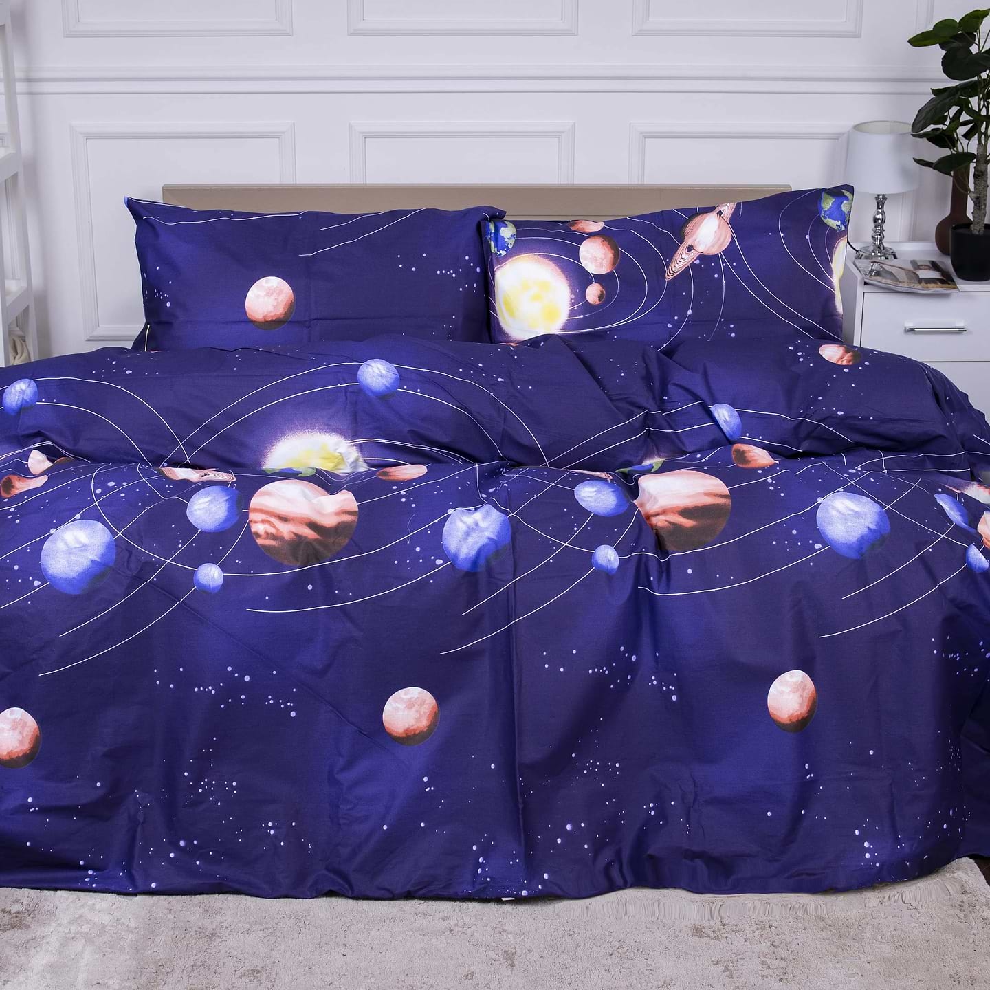 Комплект постельного белья MirSon 22-1282-1 Night Space 2х143х210 (2200004109589)