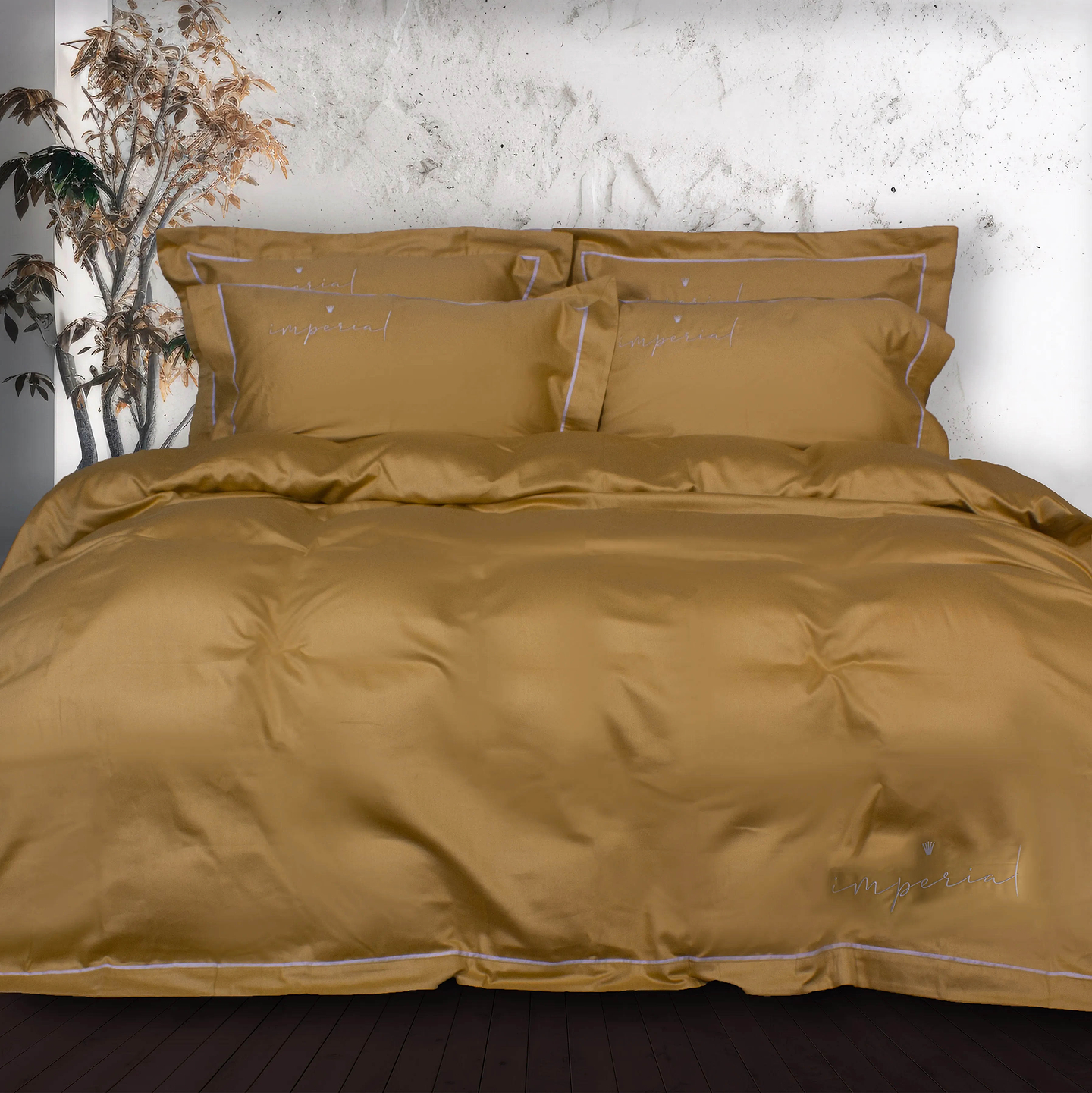 Комплект постельного белья MirSon Сатин Imperial Satin Genoa 2x160x220 см (2200007178742)