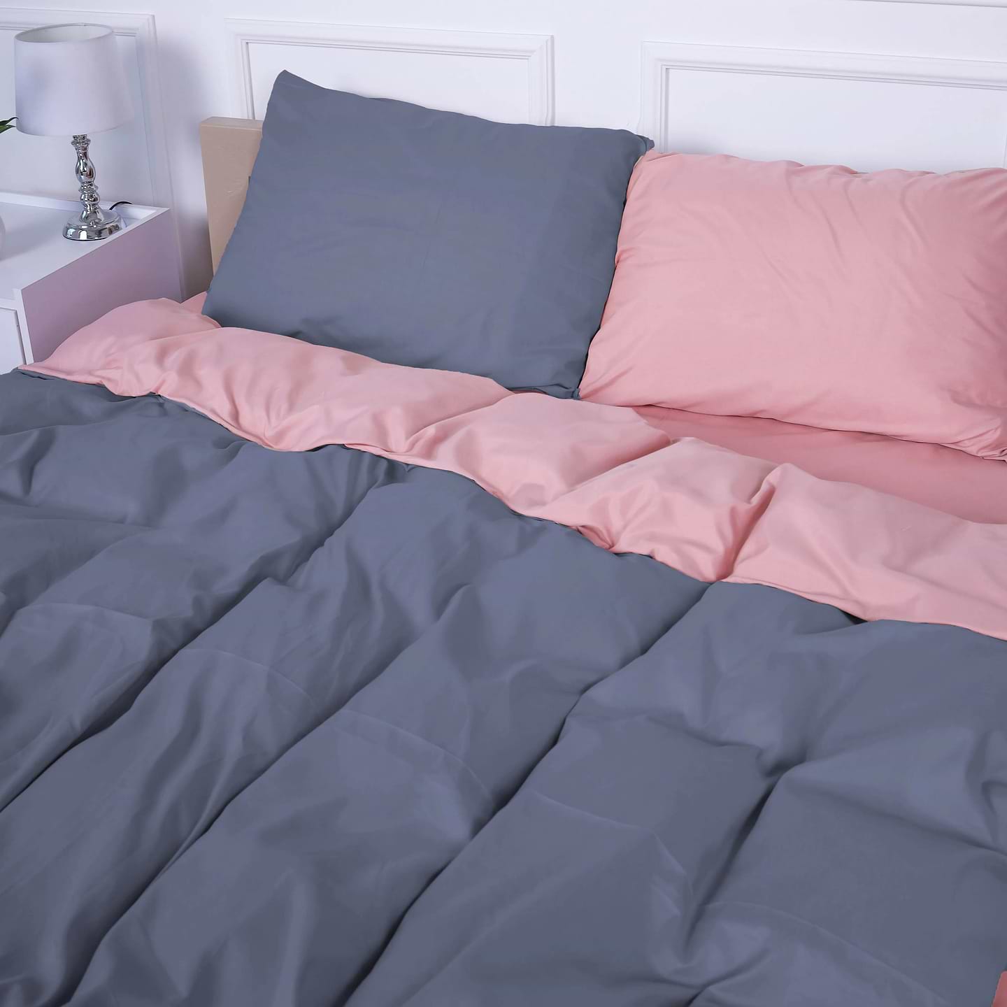 Комплект постельного белья MirSon Estivella (15-1415 + 19-0000) Mikrosatin Premium Двухсторонний 2x160x220 см (2200007243549)