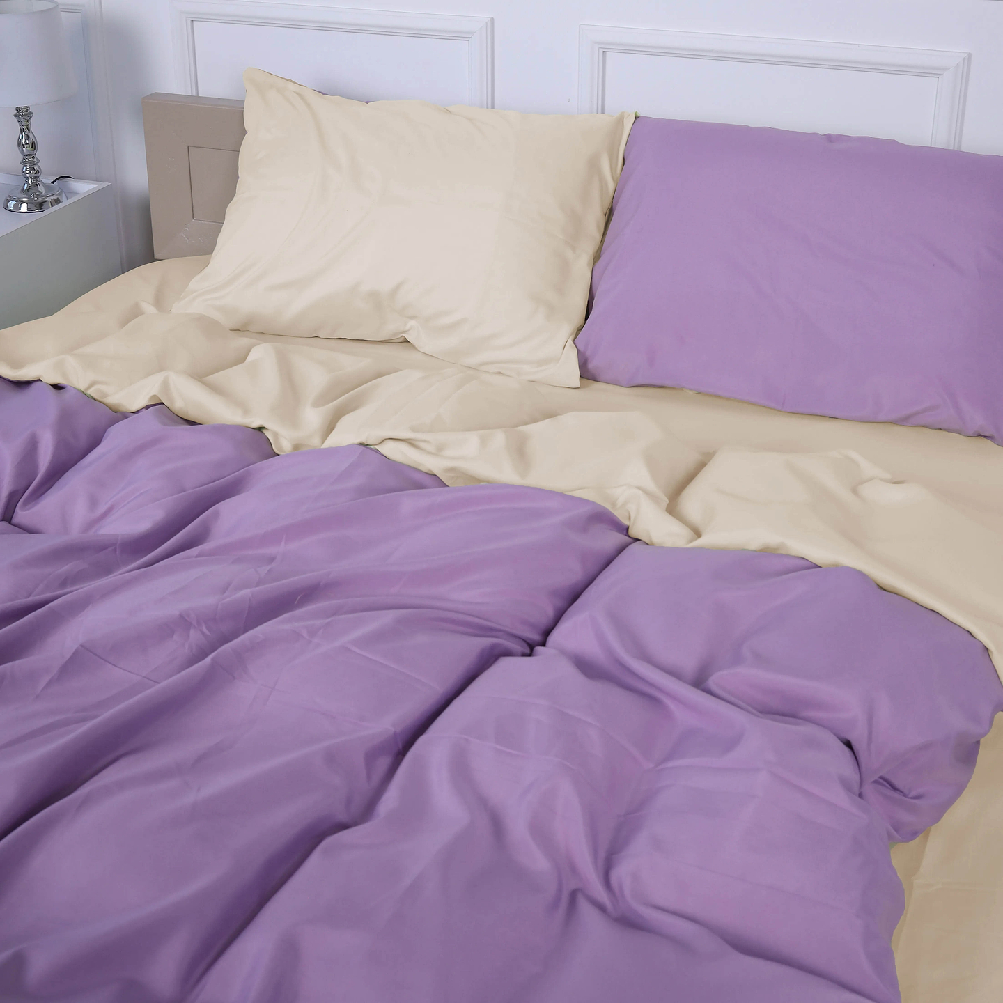 Комплект постельного белья MirSon King Size 220х240 см Margolles 12-0712 + 16-3310 Premium (2200010925777)