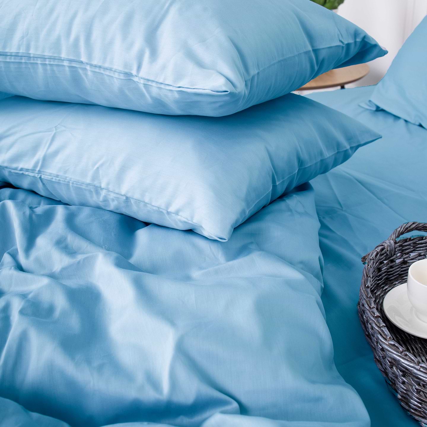Комплект постільної білизни дитячий MirSon Royal Soft 0845 Blue Wave 110x140 (2200008069445)