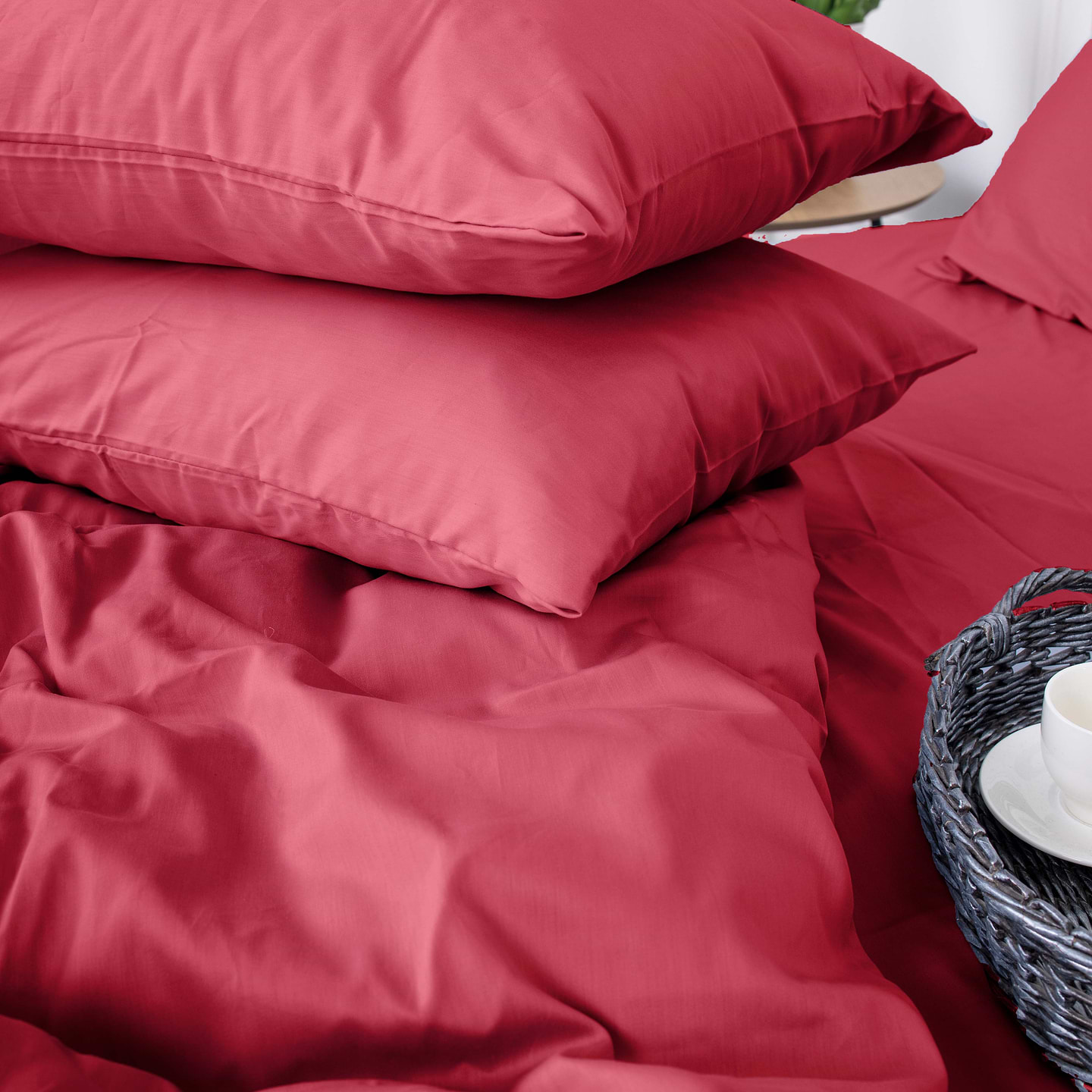 Комплект постільної білизни дитячий MirSon Royal Soft 0847 Tomato 110x140 (2200008069605)