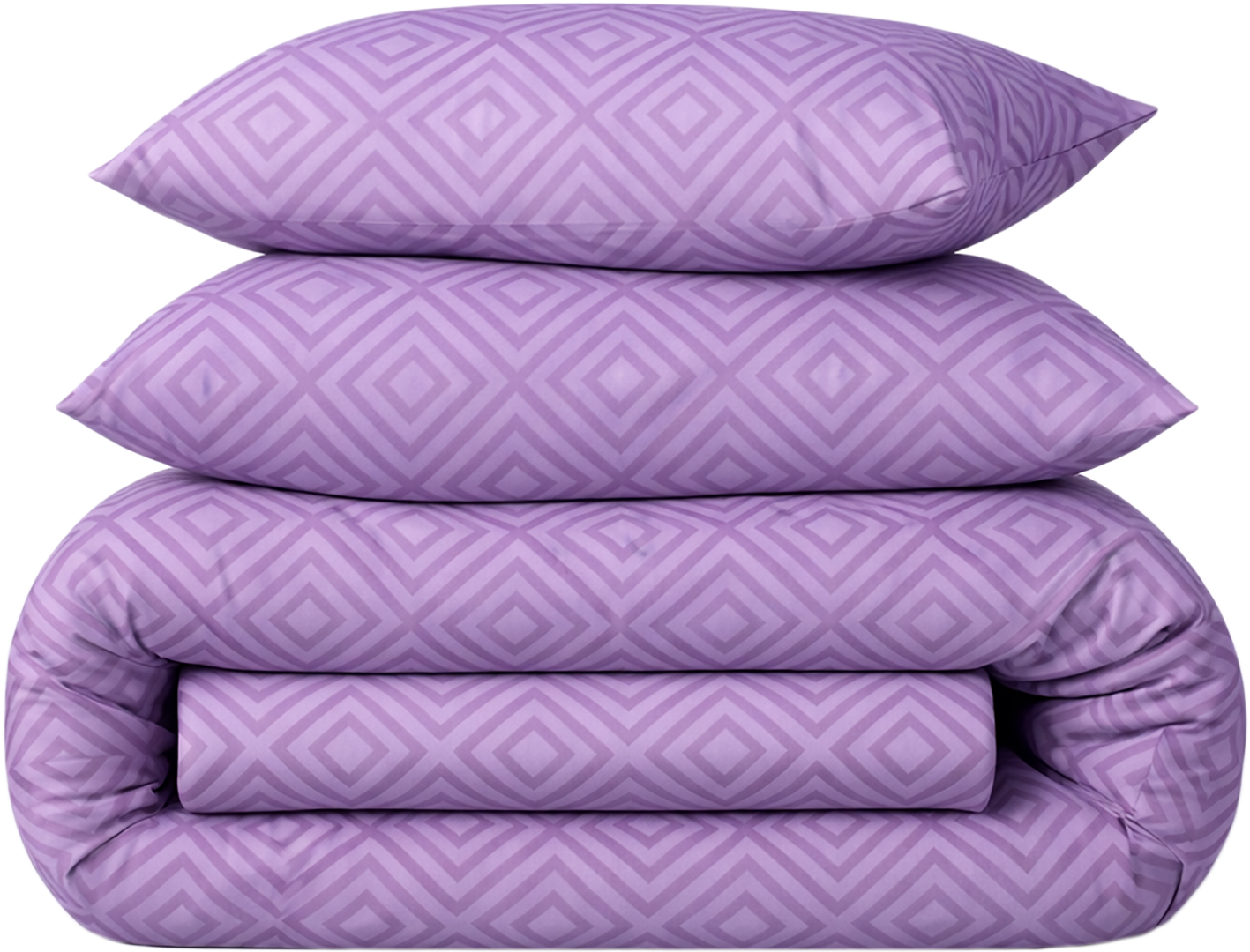 Комплект постільної білизни MirSon Ranforce Elite 17-0626 Geometry Purple 2x160x220 см (2200008205324)