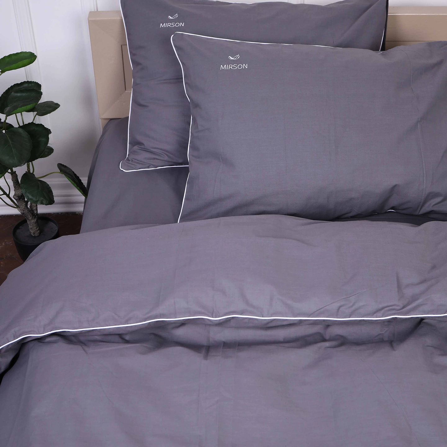 Комплект постельного белья MirSon Ranforce Elite Corner 16-5803 Geronimo 2x160x220 см (2200008400767)