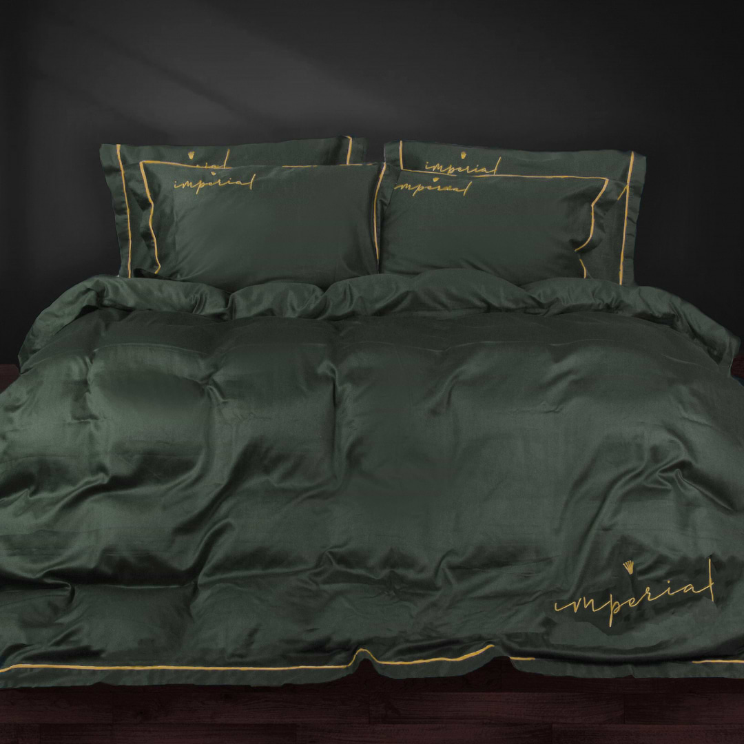 Комплект постільної білизни MirSon Imperial Satin Emerald 160х220 (2200008576226)