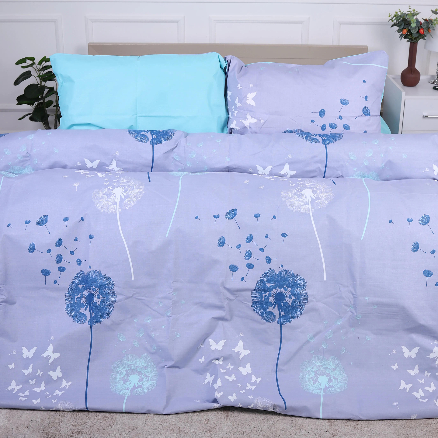 Комплект постельного белья MirSon 160х220 см Ranforce Elite 17-0431 -1 Turquoise valley 100% Хлопок (2200008608293)