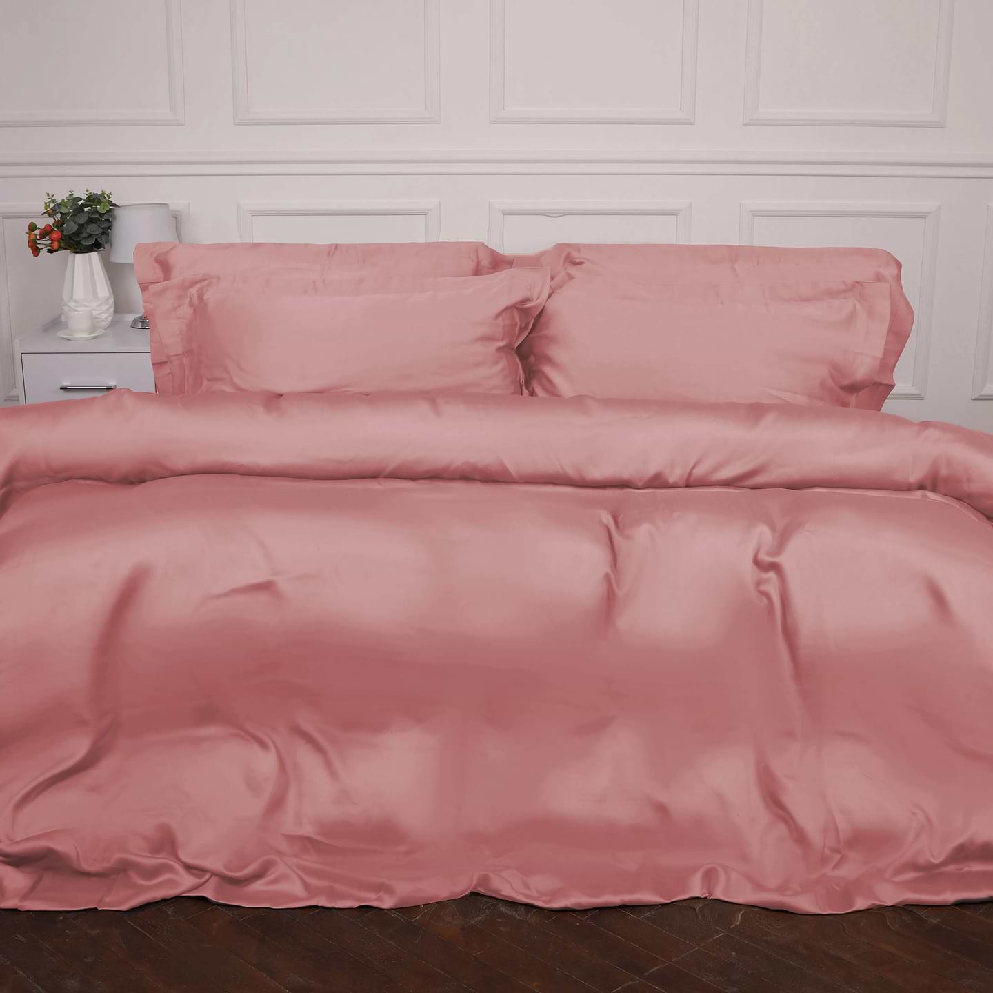 Комплект постельного белья MirSon Tencel №02 Pink 160х220 (2200009368561)