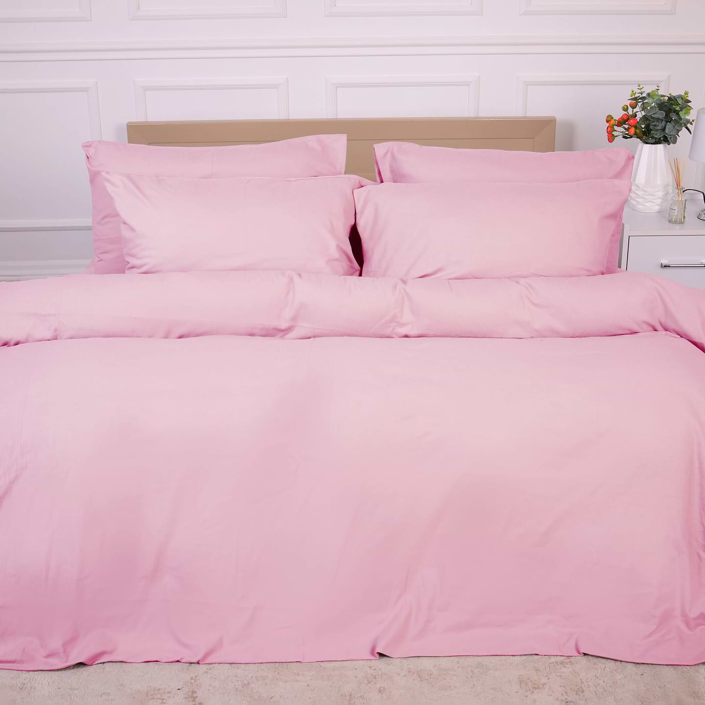 Комплект постельного белья MirSon Фланель 008 Pink 160х220 (2200009651144)