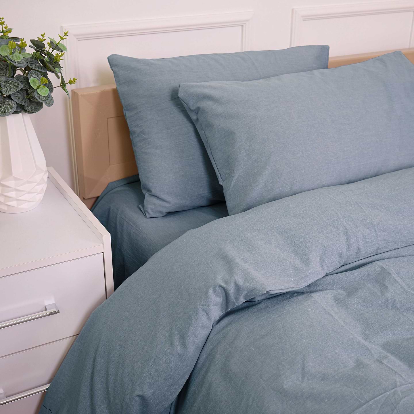 Комплект постельного белья MirSon 160х220 см 40-0020 Silk Dreams Вареный хлопок (2200009675690)