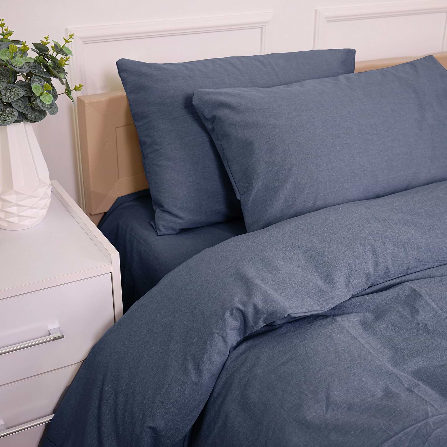 Комплект постельного белья MirSon 160х220 см 40-0026 Starry Dreams Вареный хлопок (2200009679605)