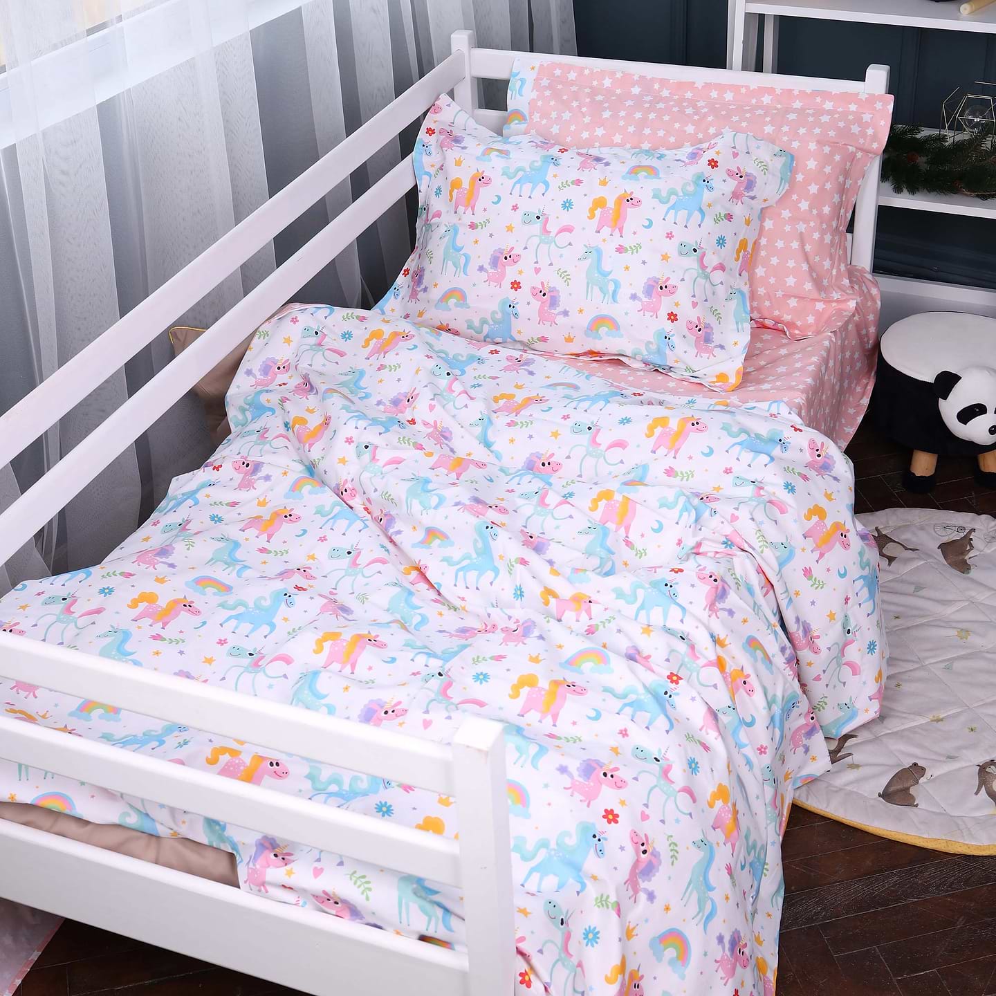 Комплект постільної білизни MirSon Poplin Line Kids 05 "Pony" 160х220 (2200009715402)