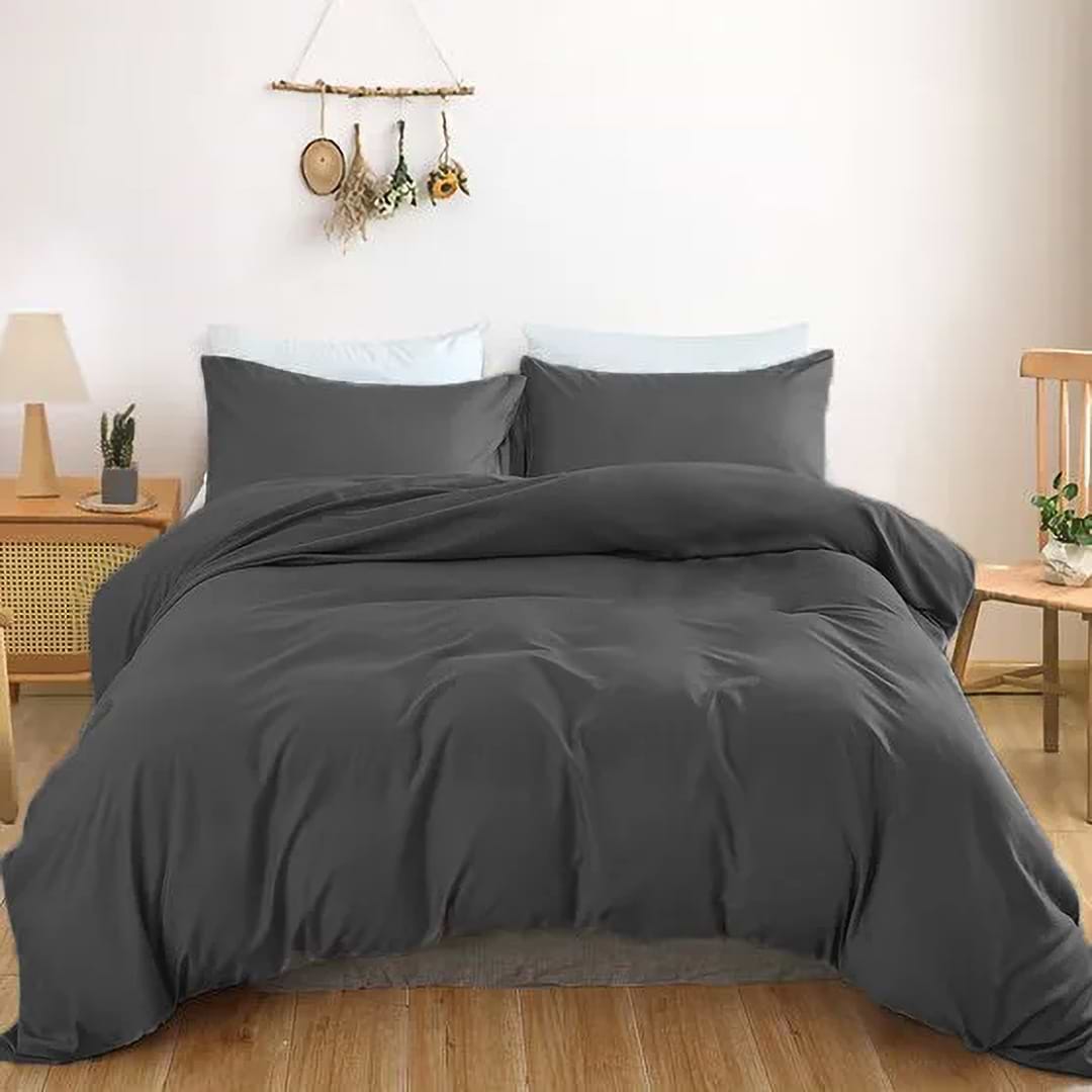 Комплект постельного белья MirSon Satin Light Pro 10-005 Dark Gray 160х220 см (2200010171037)