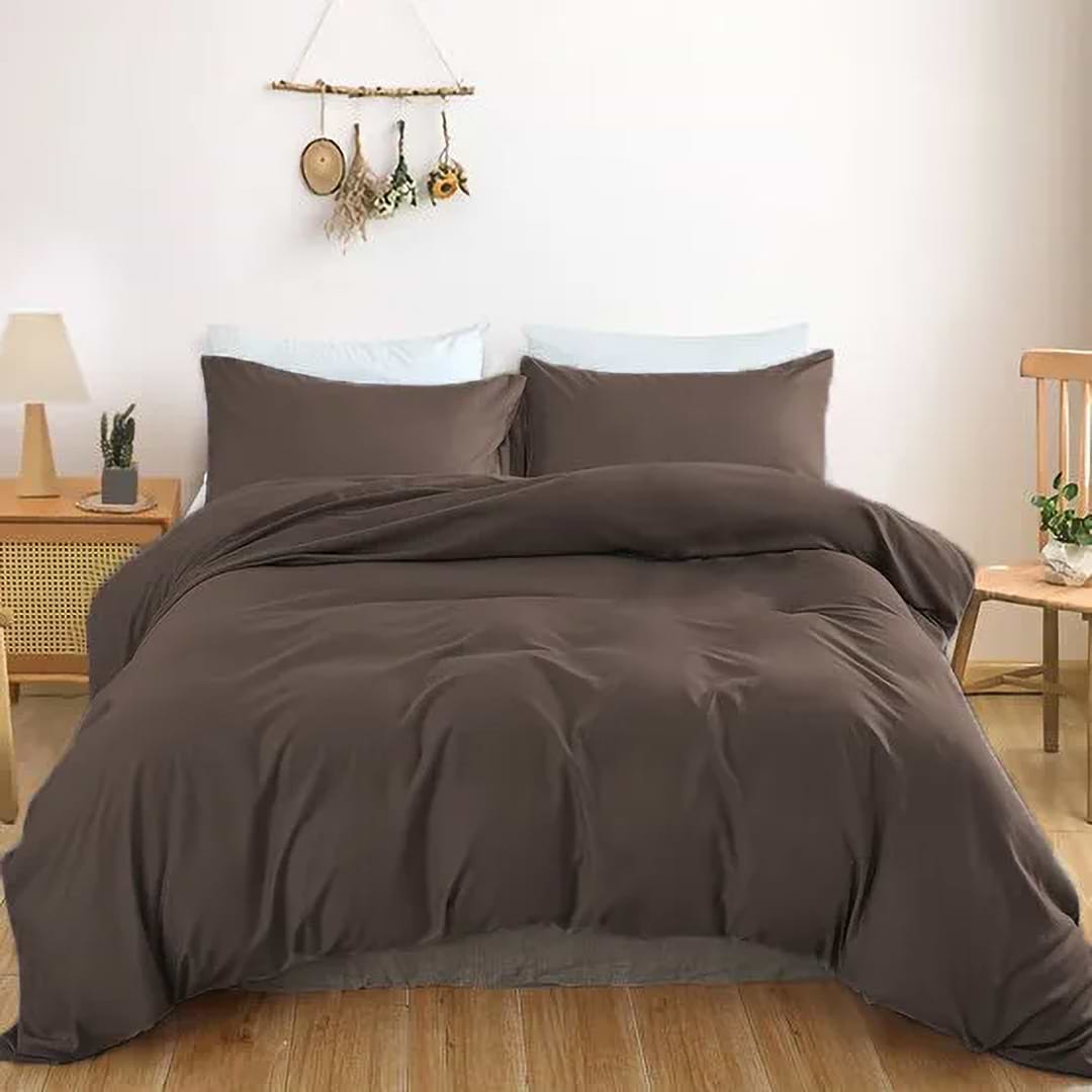 Комплект постельного белья MirSon Satin Light Pro 10-010 Brown 160х220 см (2200010173536)