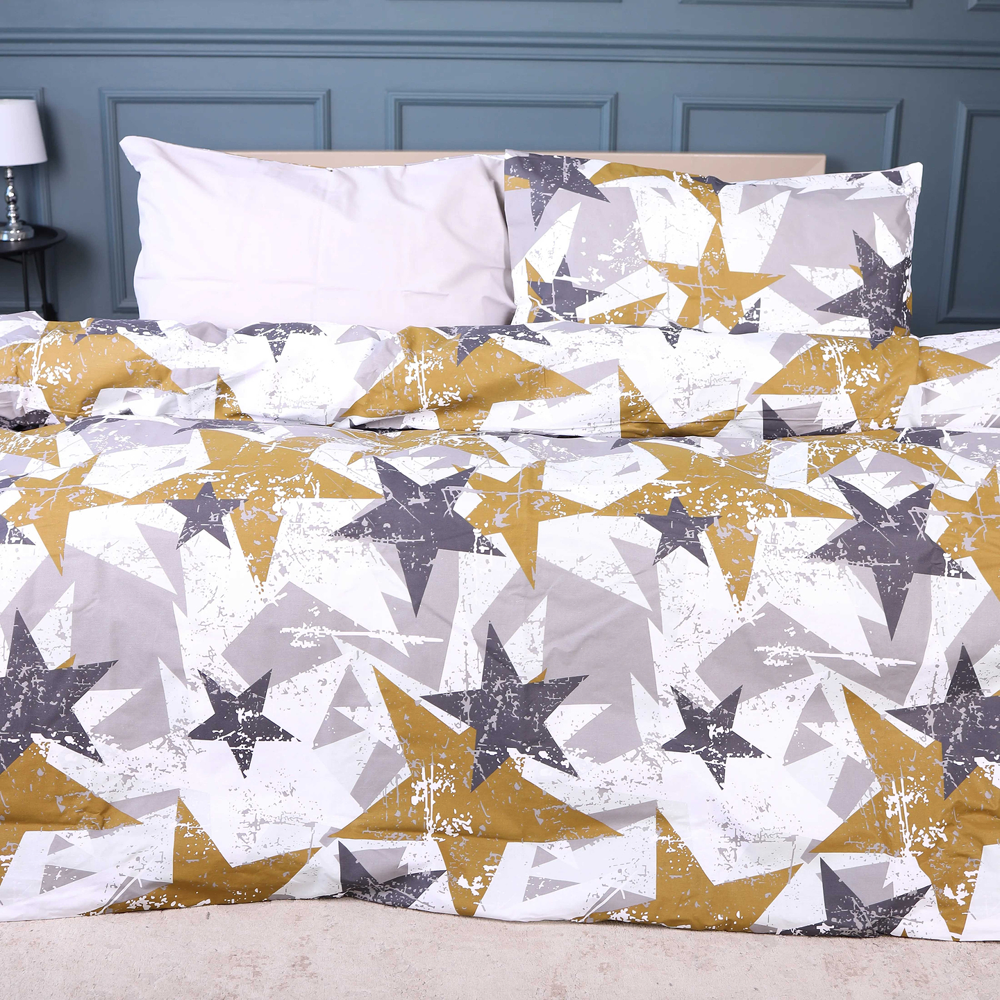 Комплект постельного белья MirSon Бязь 17-0708 Smoky Starlight 220х240 (2200010618044)
