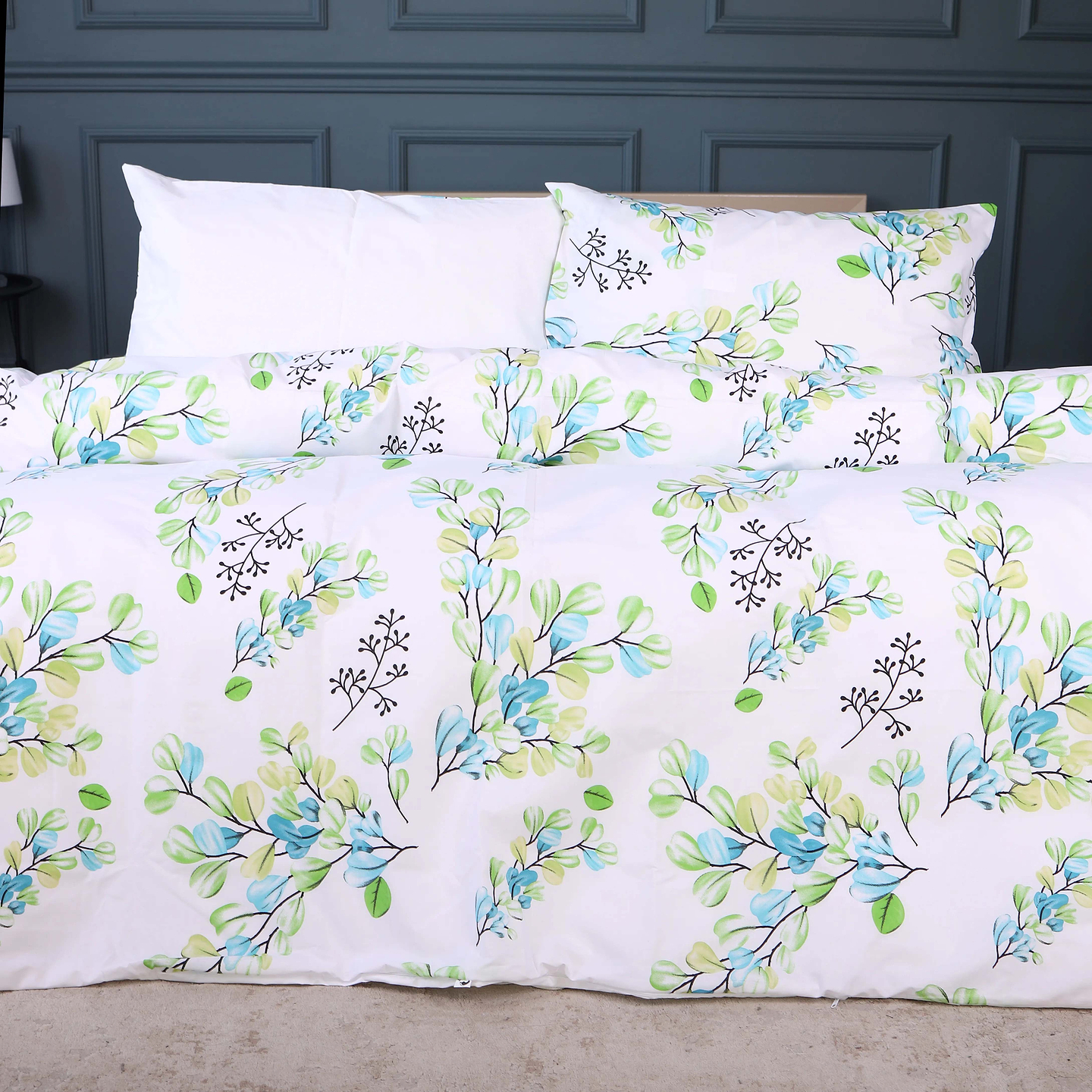 Комплект постельного белья MirSon Бязь 17-0707 Spring Branches 220х240 (2200010618600)
