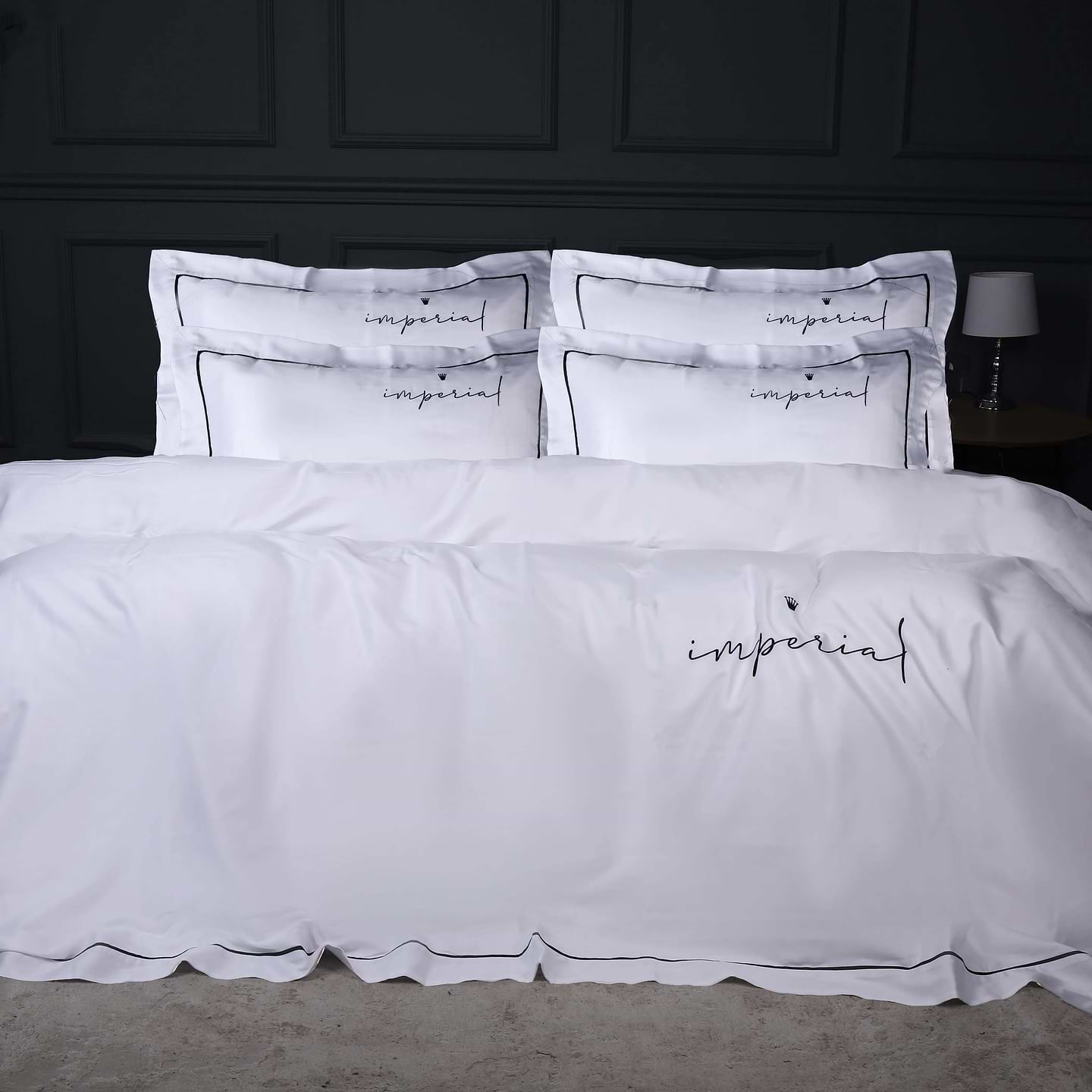 Комплект постельного белья MirSon Imperial Tencel №01 White 160х220 см (2200010753288)
