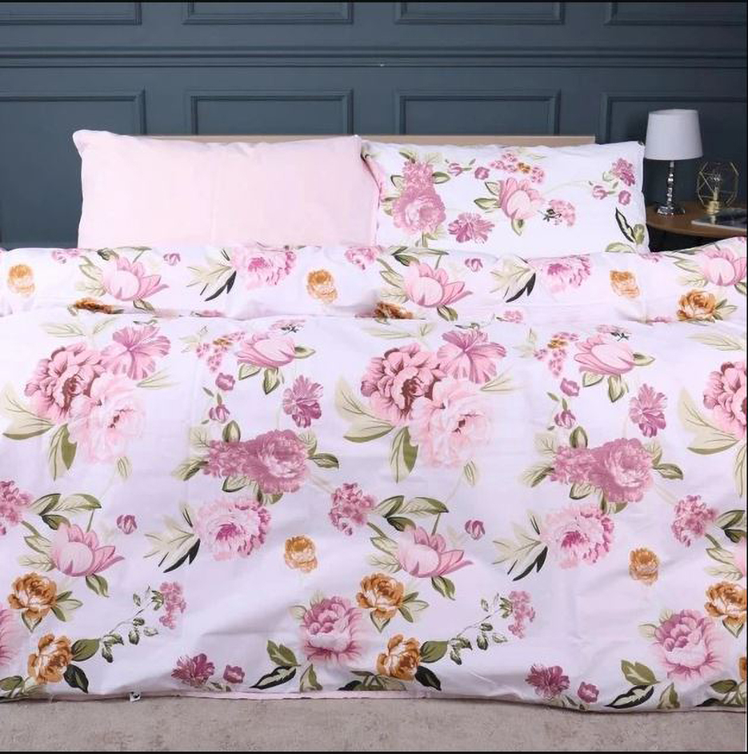 Комплект постельного белья MirSon Бязь 17-0726 Peony Whisper 160х220 (2200010772128)