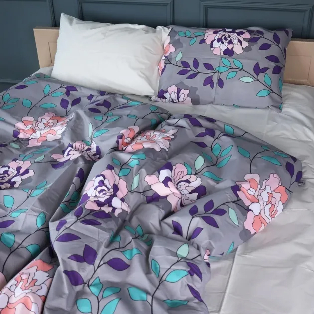 Комплект постельного белья MirSon Бязь 17-0738 Lavender Smoke Blooms 160х220 (2200010842111)