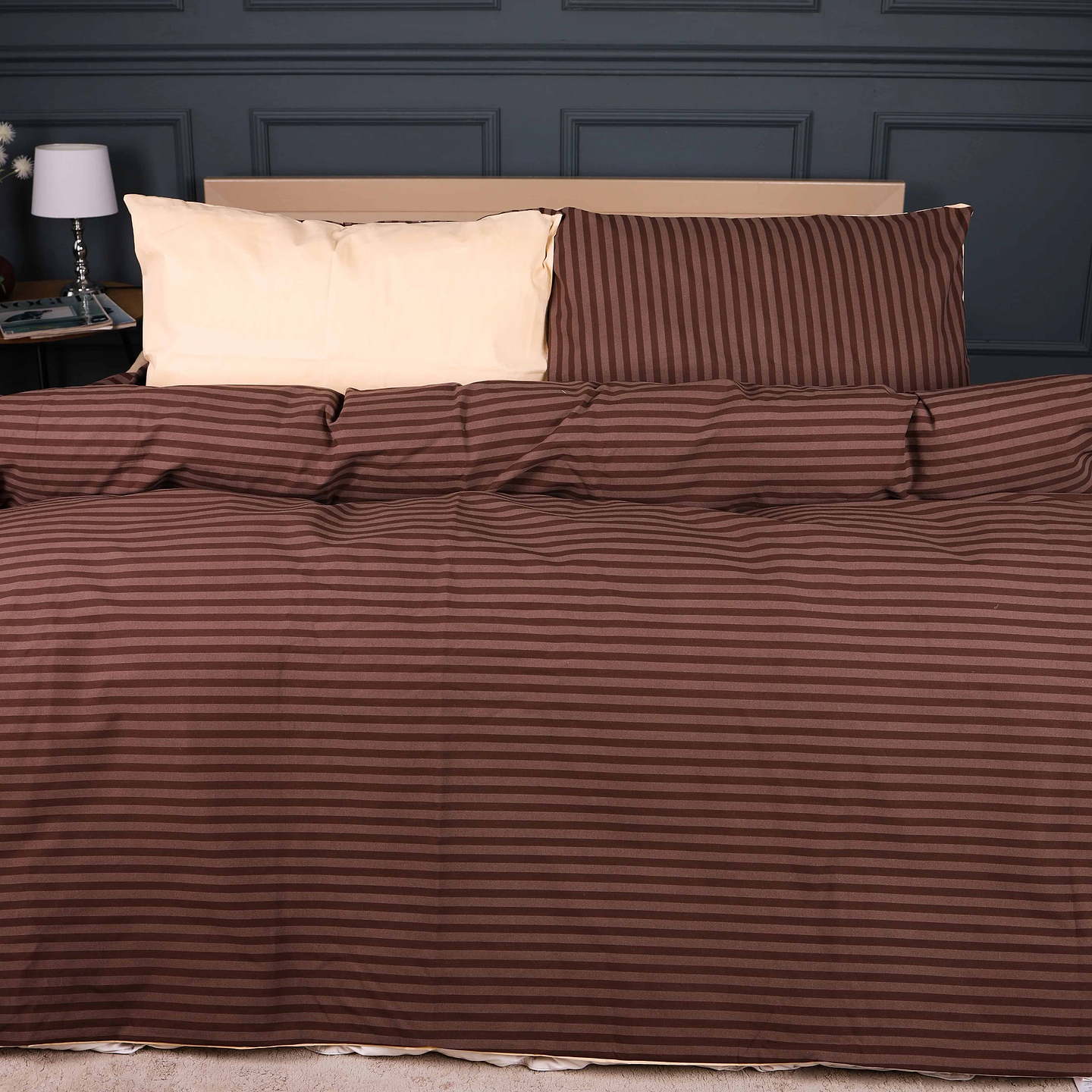 Комплект постельного белья MirSon Ranforce Elite 17-0767 Elegant Stripes 160х220 (2200011018690)
