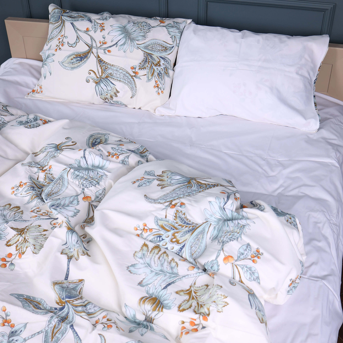Комплект постельного белья MirSon 22-1414 Flower Sketch 160х220 (2200011123608)