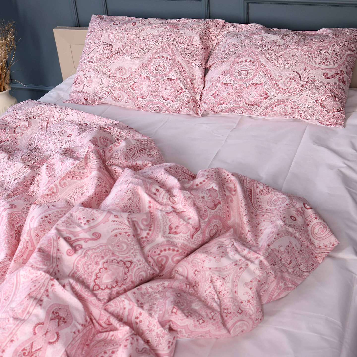 Комплект постільної білизни MirSon 160х220 см 17-0770 Powder Paisley Ranforce Elite (2200011132358)