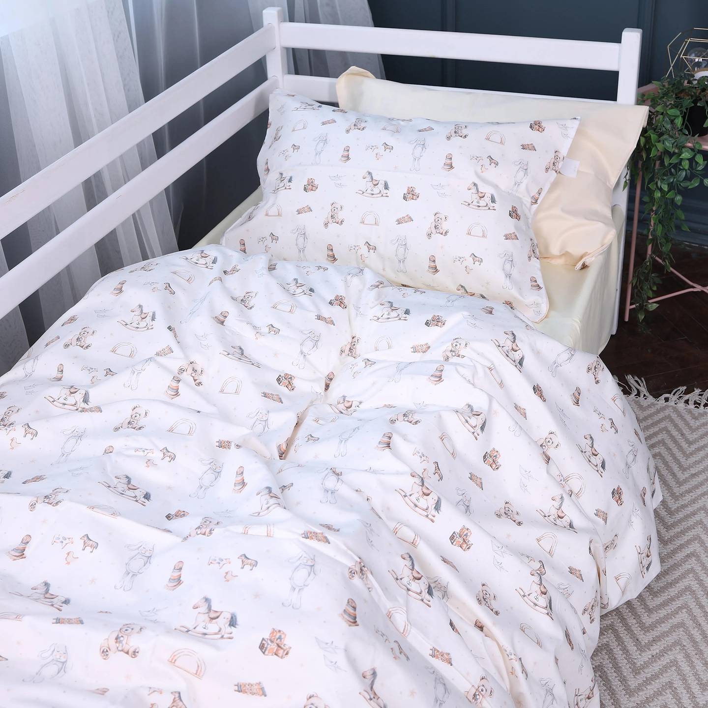 Комплект постельного белья MirSon Kids Time 22-1422 Warm toys 160х220 (2200011186948)